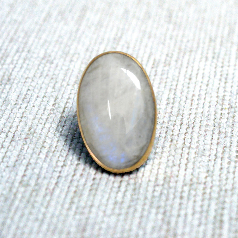 Handmade Silver & Moonstone Ring 17