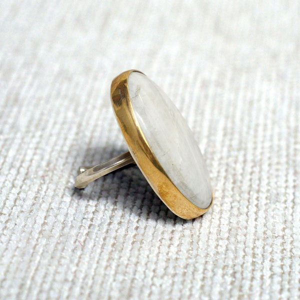 Handmade Silver & Moonstone Ring 17