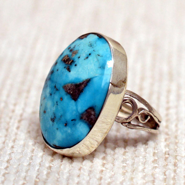 Handmade Silver & Turquoise Ring 01