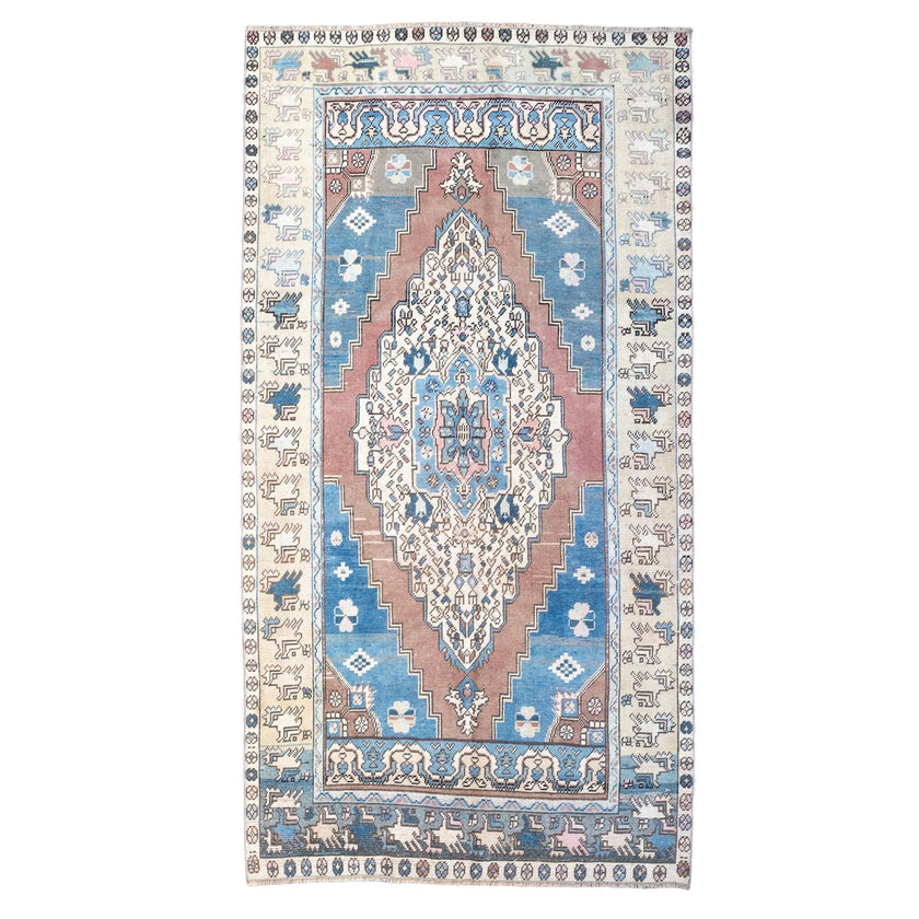 Z140 Handwoven Vintage Rug 4’3 x 8’1