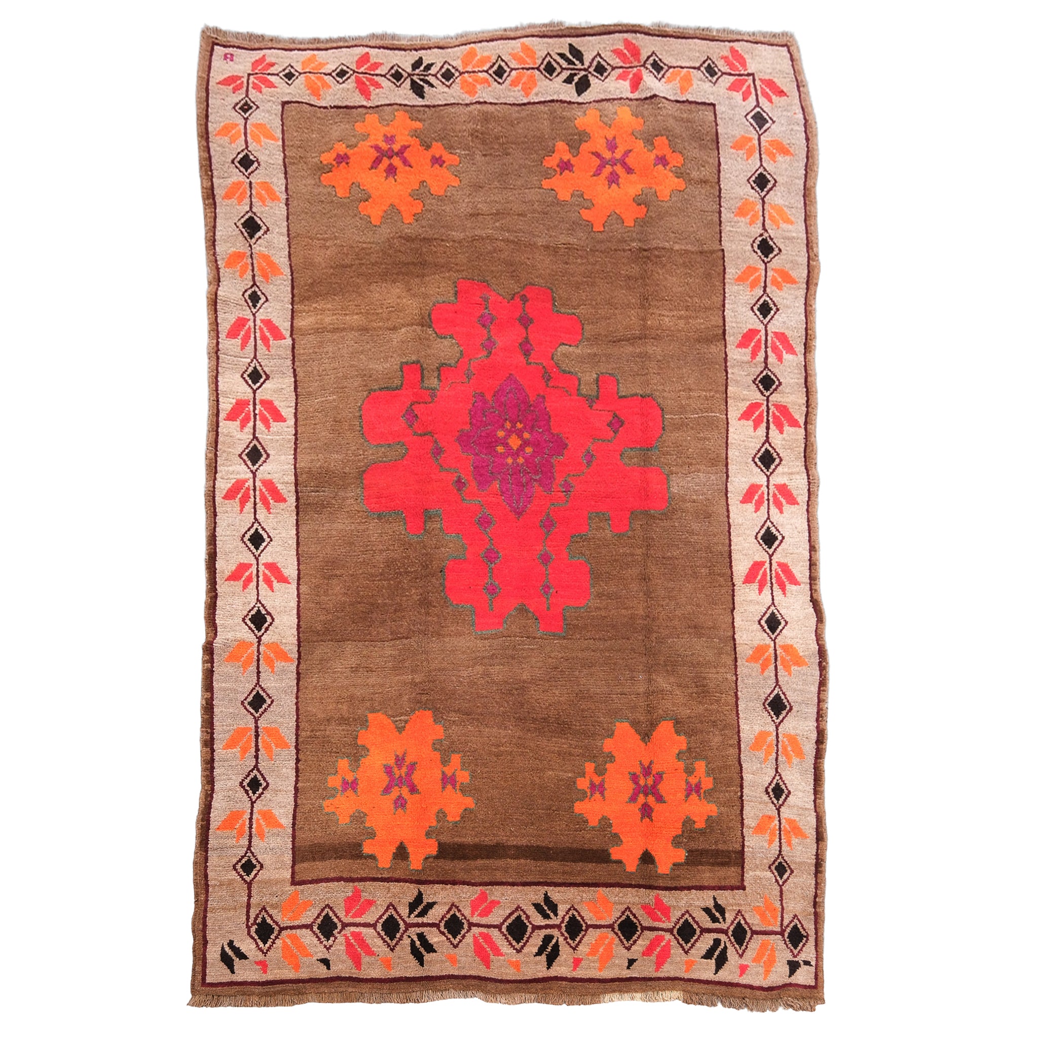 Z556 Handwoven Vintage Rug 6'2 x 10 – Zuma Imports