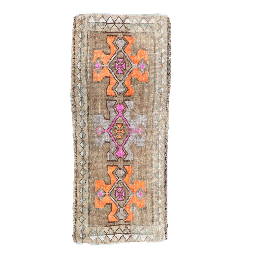 ZM146 Handwoven Vintage Rug 1’4X3’7