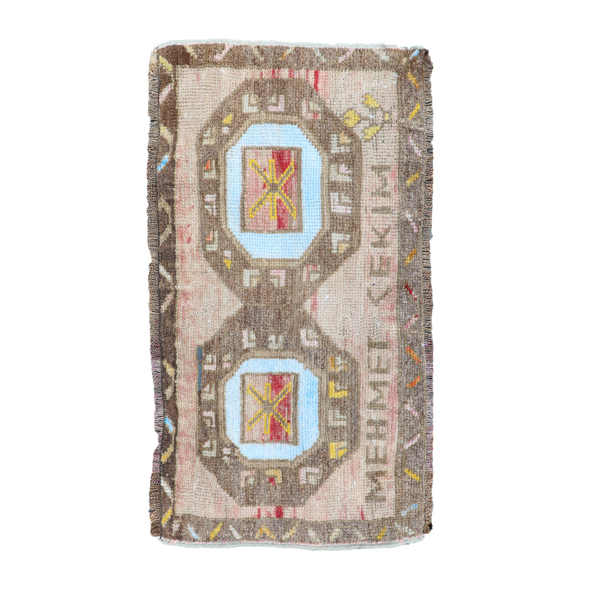 ZM161 Handwoven Vintage Rug 1’5x2'8