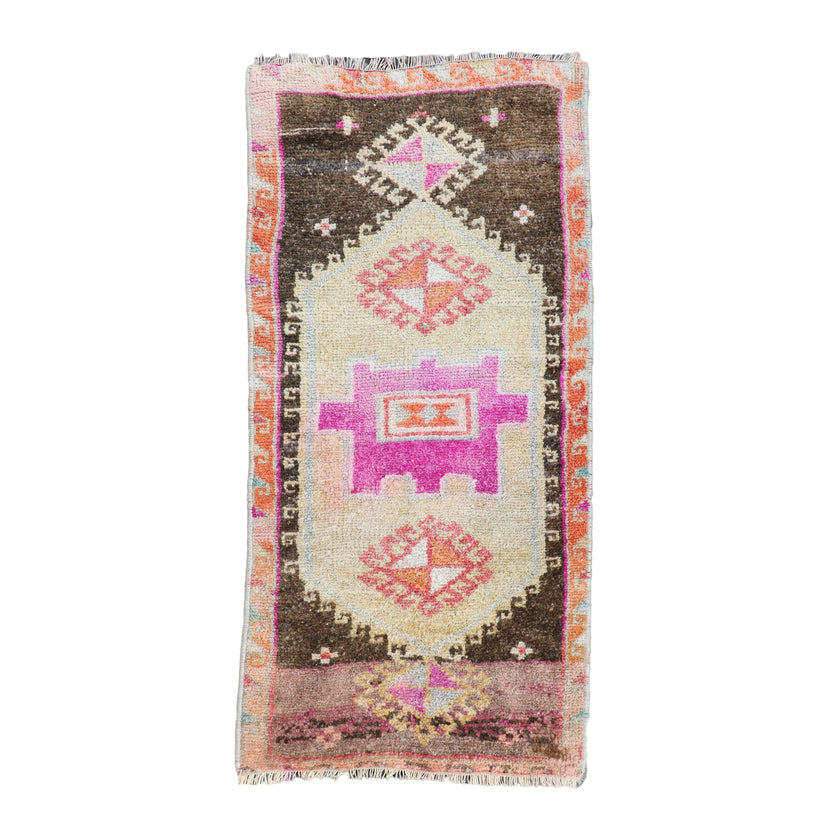 ZM163 Handwoven Vintage Rug 1’5x2'11