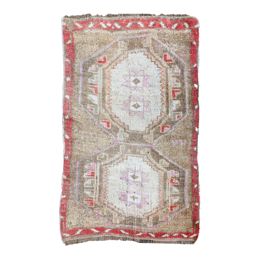 ZM176 Handwoven Vintage Rug 1’9x3'1