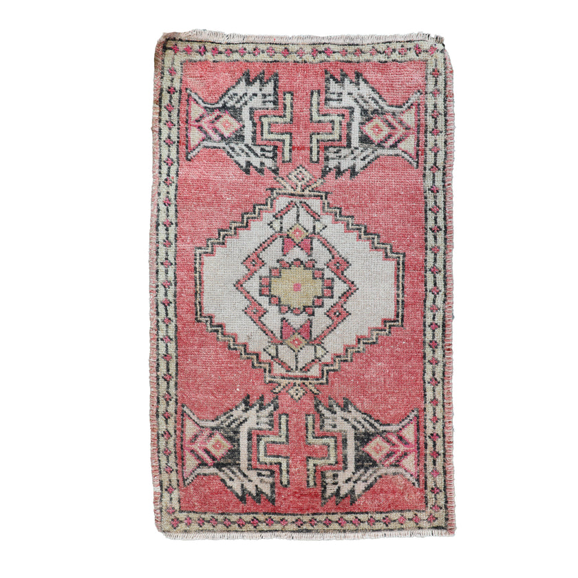 ZM185 Handwoven Vintage Rug 1’11x3'2