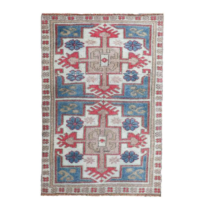 ZM199 Handwoven Vintage Rug 1’9x2'6