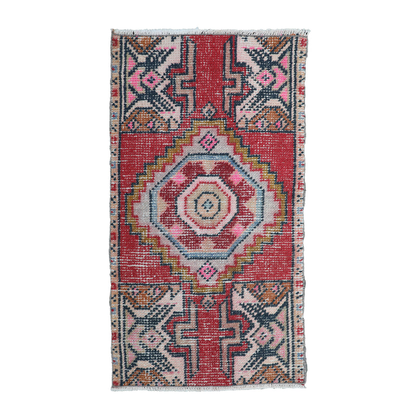 ZM201 Handwoven Vintage Rug 1’6x2'9