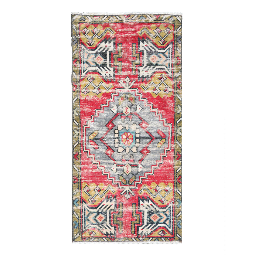 ZM202 Handwoven Vintage Rug 1'8x3'4