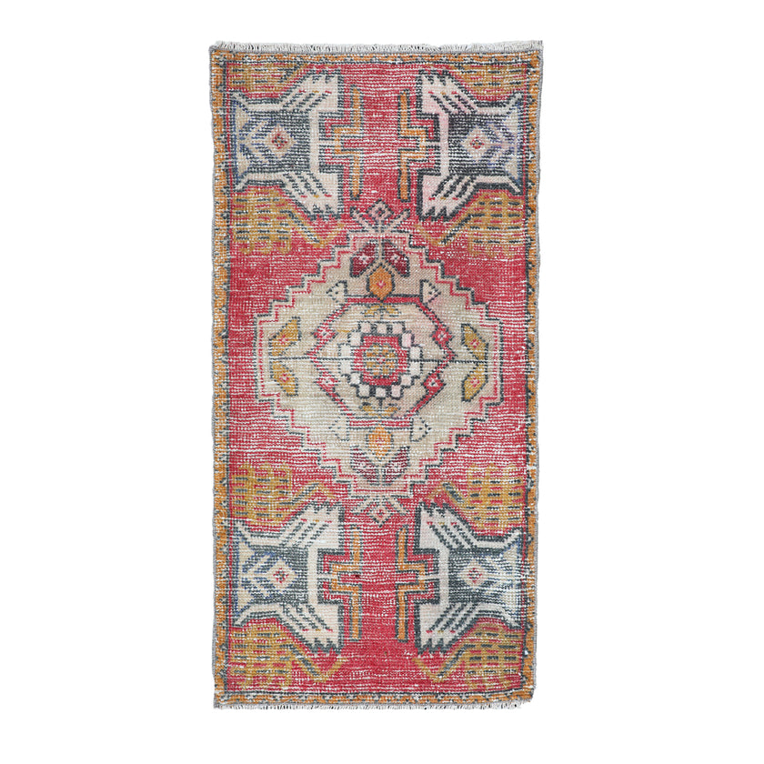 ZM205 Handwoven Vintage Rug 1’7x3'1