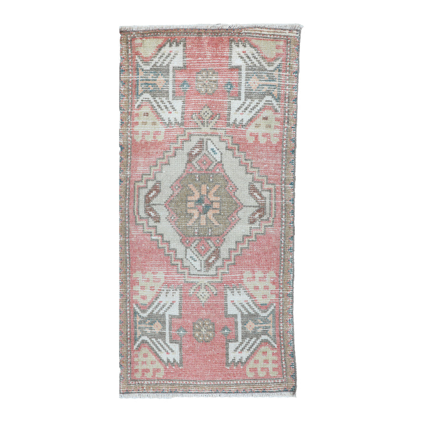 ZM212 Handwoven Vintage Rug 1'6x3'1