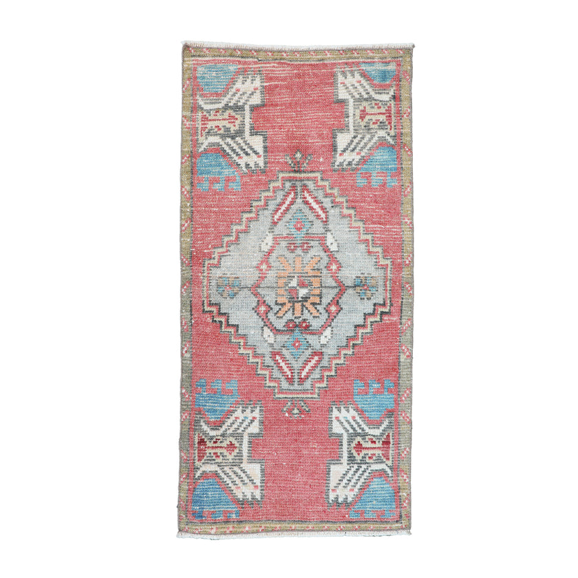 ZM225 Handwoven Vintage Rug 1’6x3