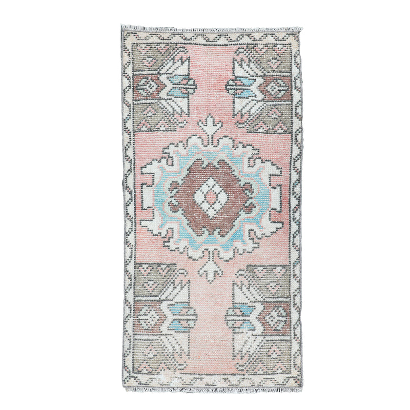 ZM237 Handwoven Vintage Rug 1’5x2’10