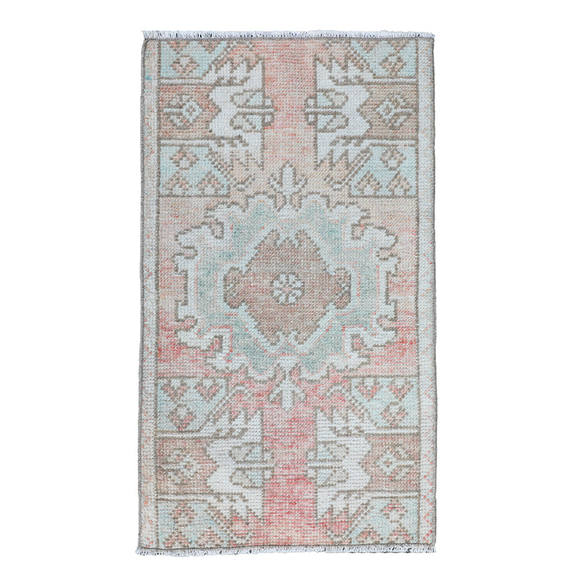 ZM247 Handwoven Vintage Rug 1’5x2'9