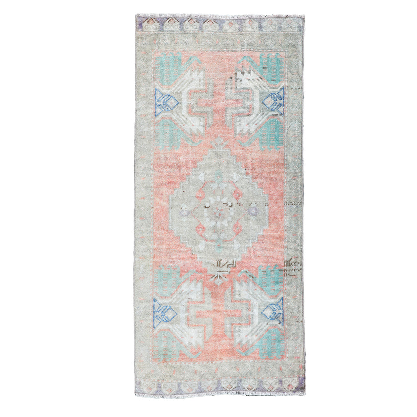 ZM252 Handwoven Vintage Rug 1’5x3