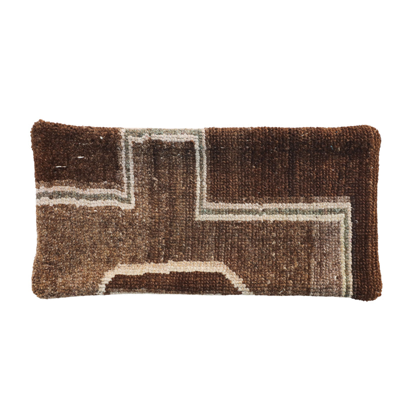 ZP184 Rug Pillow 12x24