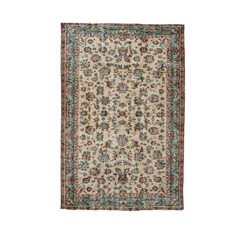6336 Handwoven Vintage Rug 4x6'1
