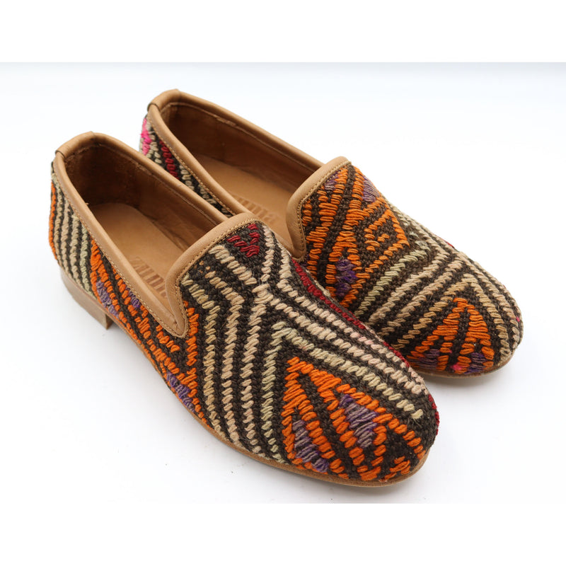 #3708 Handmade Kilim Loafer - Size 37
