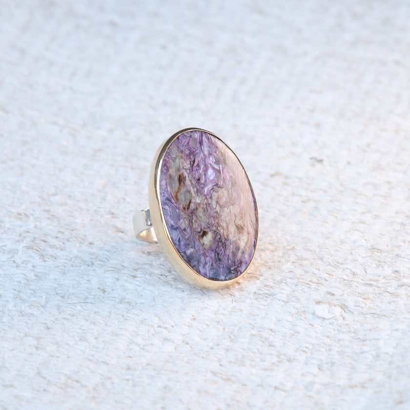 Handmade Charorite Ring 104