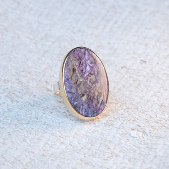 Handmade Charorite Ring 104