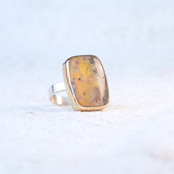 Handmade Bumblebee Jasper Ring 107