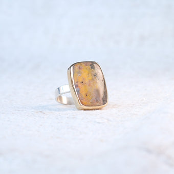 Handmade Bumblebee Jasper Ring 107