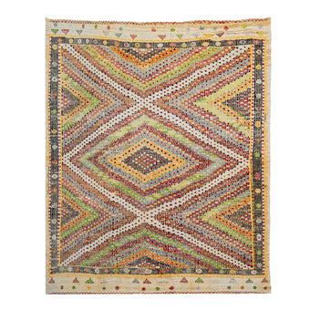 10859 Handwoven Vintage Rug 6’4x8