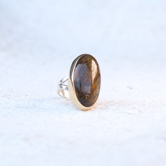 Handmade Tiger Eye Ring 109