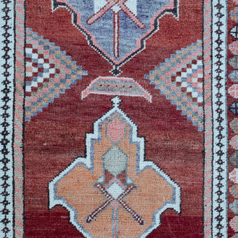 11215 Handwoven Vintage Rug 3x13’3