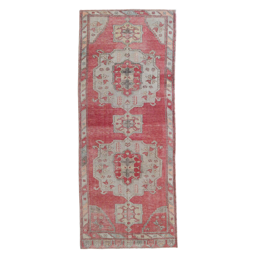 12651 Handwoven Vintage Rug 4’7 x 11’5