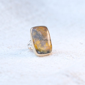 Handmade Bumblebee Jasper Ring 126