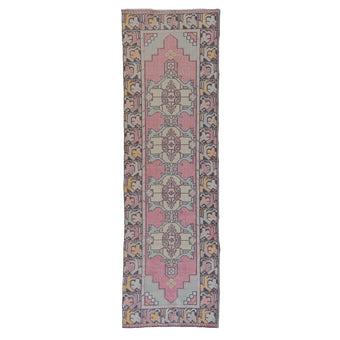 13978 Handwoven Vintage Rug 2’10x9’3