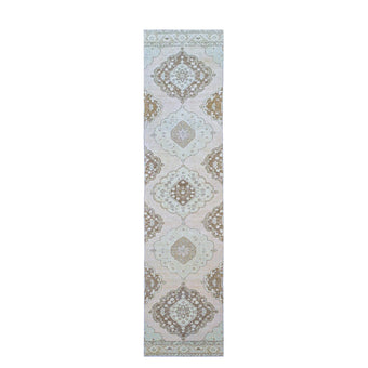 14047 Handwoven Vintage Rug 2’7x12