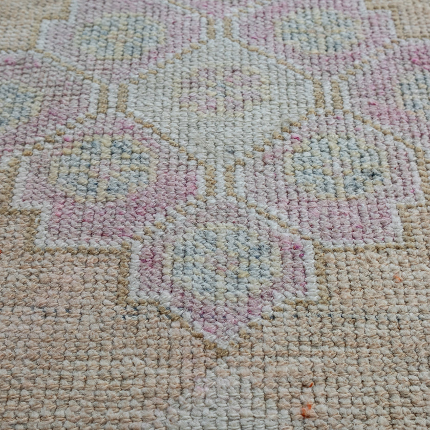 14319 Handwoven Vintage Rug 2’9x13’10