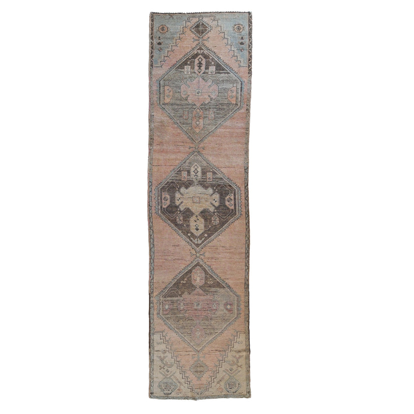 14473 Handwoven Vintage Rug 3’4 x 12’8