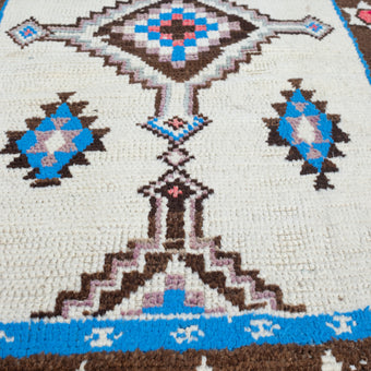 15045 Handwoven Vintage Rug 3’4x13’7