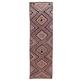 15344 Handwoven Vintage Rug 2’10x9’4