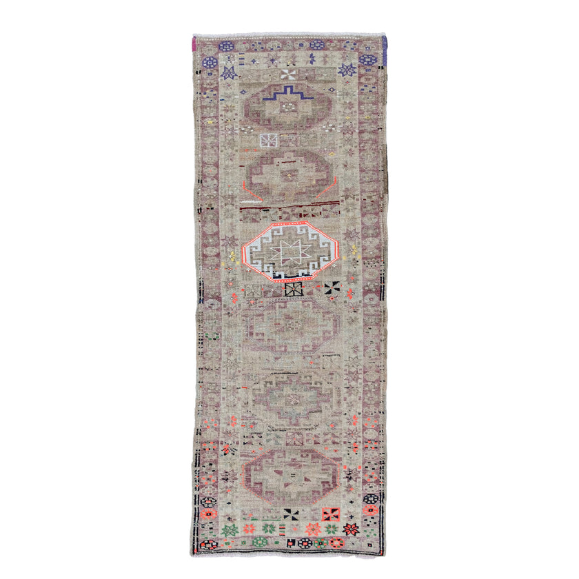 15350 Handwoven Vintage Rug 2’10x7’7