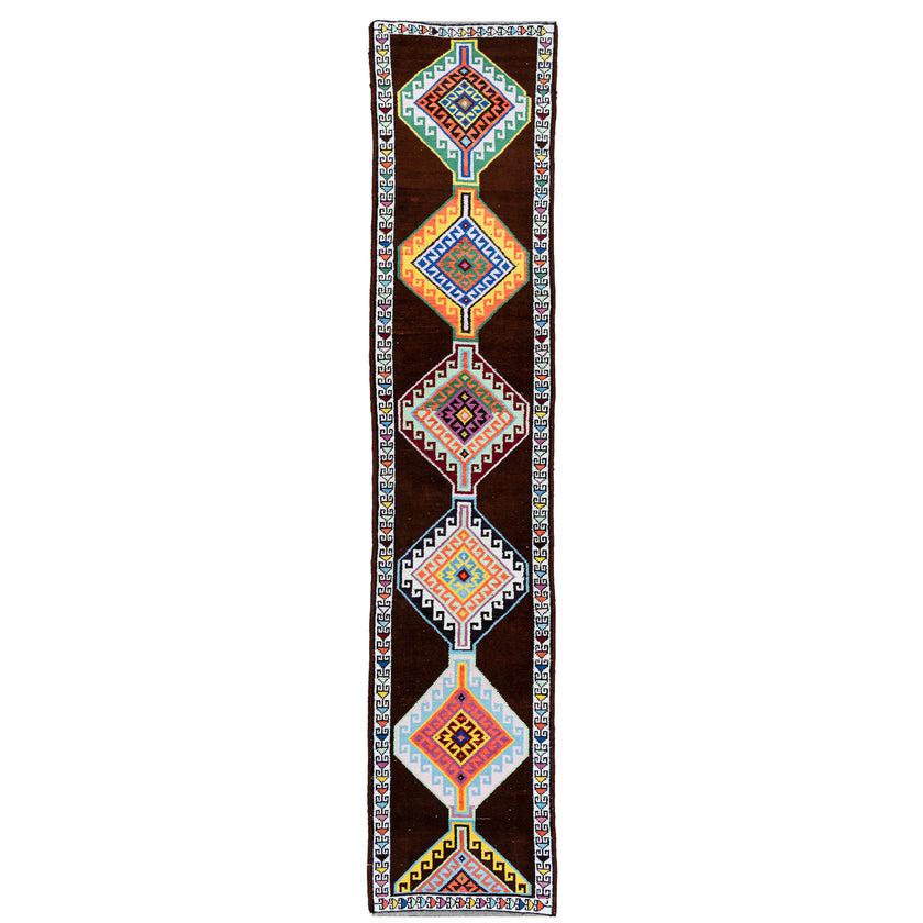 15368 Handwoven Vintage Rug 2’9x12’9