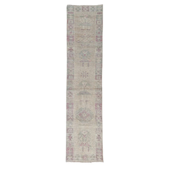 15389 Handwoven Vintage Rug 2’6x10’10