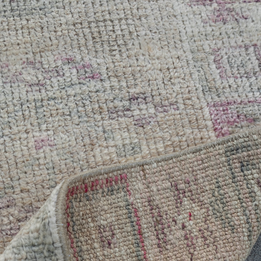 15389 Handwoven Vintage Rug 2’6x10’10