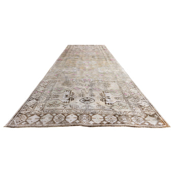 17345 Handwoven Vintage Rug 4 x 10’11