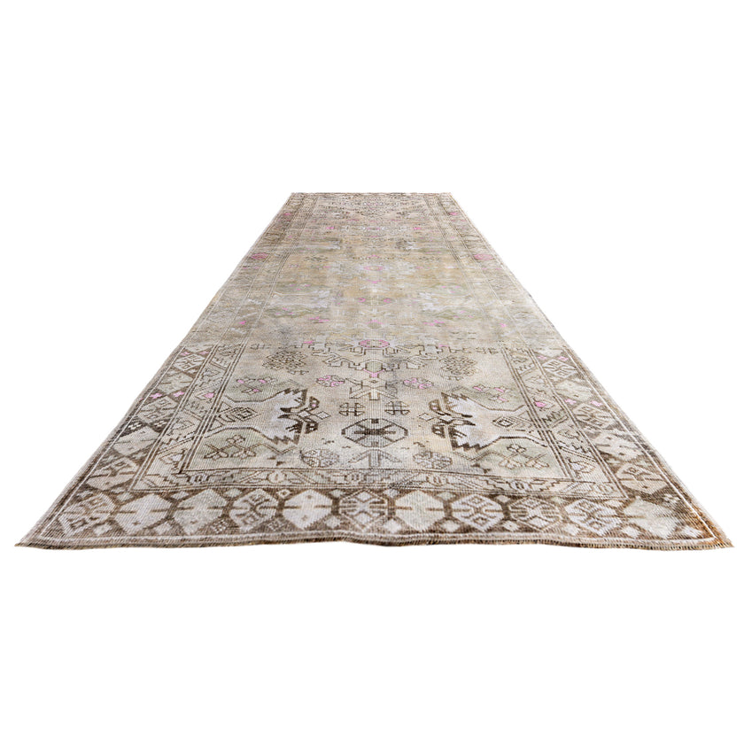 17345 Handwoven Vintage Rug 4 x 10’11