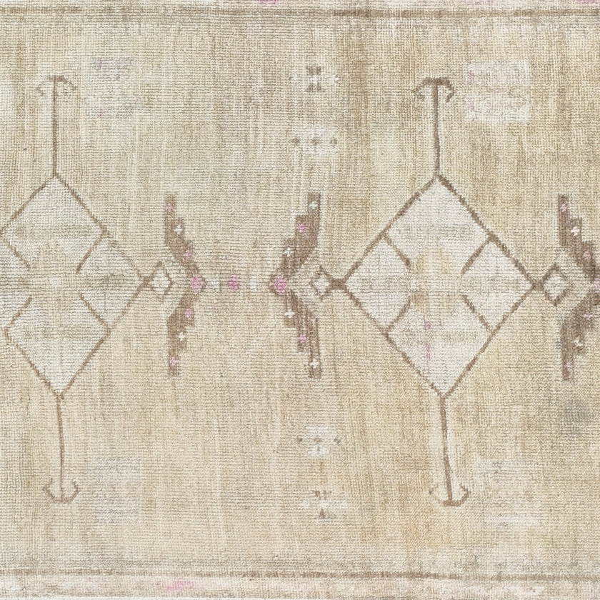 17444 Handwoven Vintage Rug 3’3 x 13’10