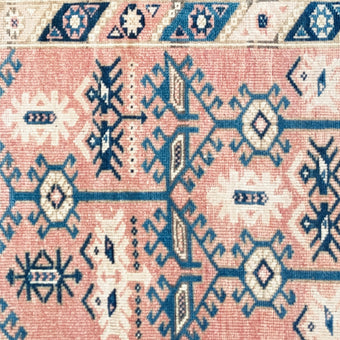 17810 Handwoven Vintage Rug 2'6 x 8’3