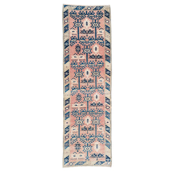 17810 Handwoven Vintage Rug 2'6 x 8’3