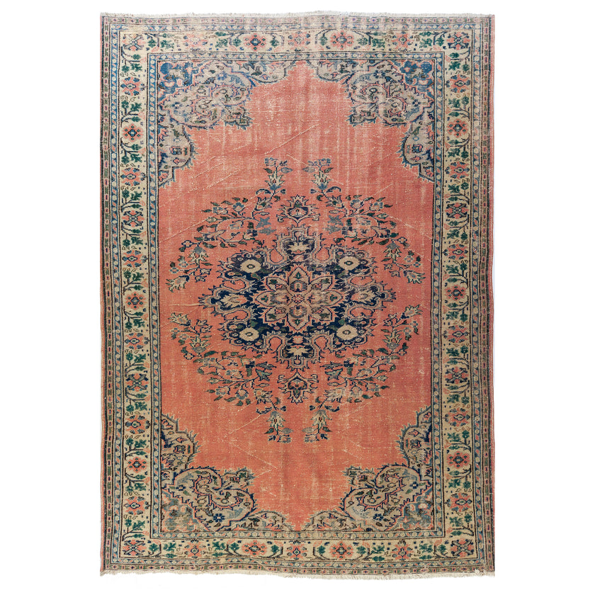 3455 Handwoven Vintage Rug 7'6 x 10'4