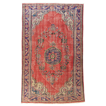 3459 Handwoven Vintage Rug 6'1 x 9'4