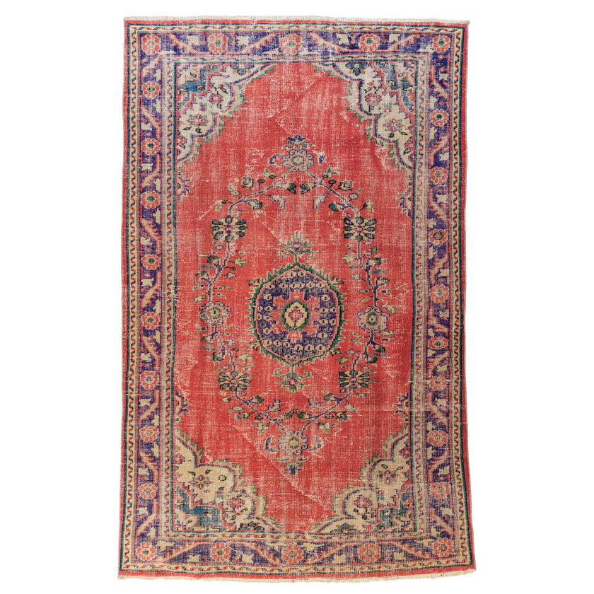 3459 Handwoven Vintage Rug 6'1 x 9'4