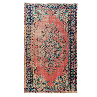 3556 Handwoven Vintage Rug 5'2 x 8'8
